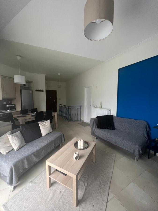 Blue And White Apartment Schinias Exterior photo